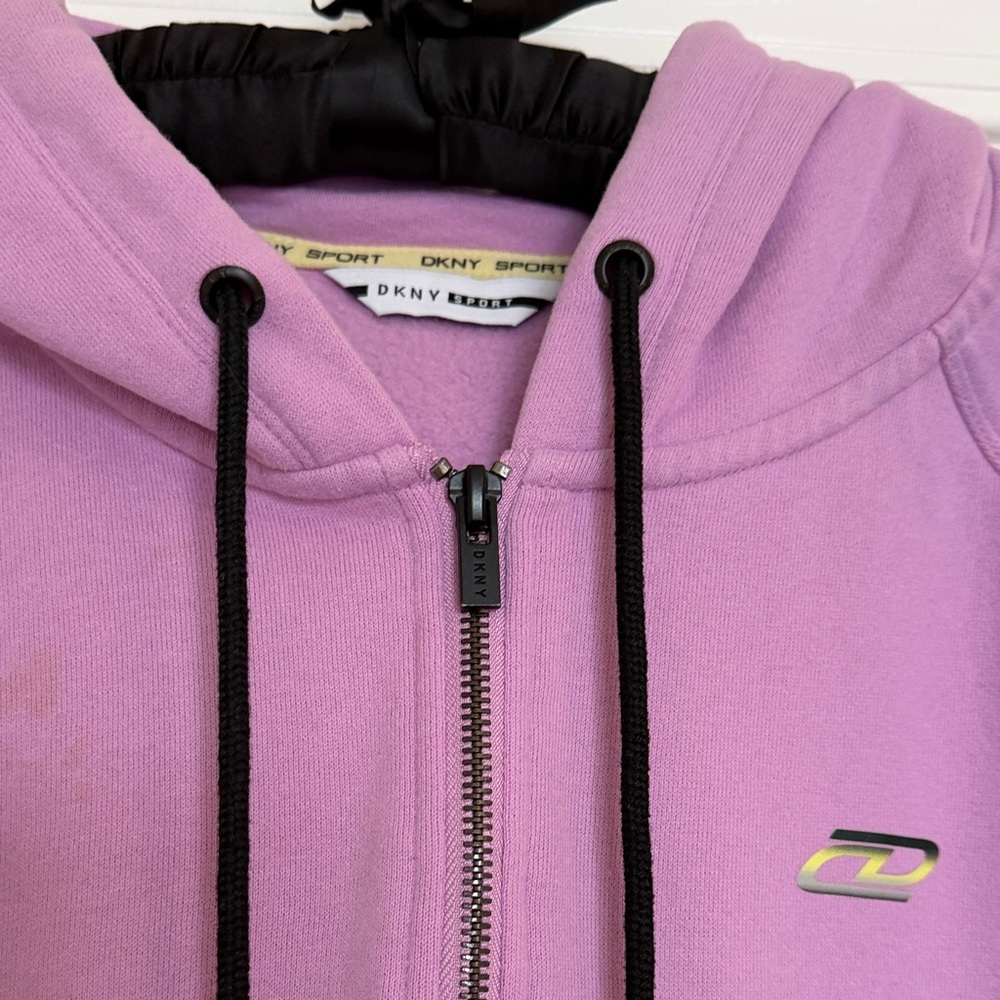 DKNY Lavender Zip-Up Hoodie
